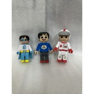 Ryan's World Action Figures Set Of 3 Superhero Astronaut Boy Toys